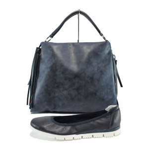 Син комплект обувки и чанта - удобство и стил за пролетта и лятото N 100010091