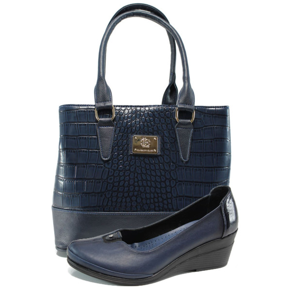 Син комплект обувки и чанта - удобство и стил за пролетта и лятото N 100010124