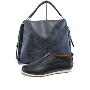 Син комплект обувки и чанта - удобство и стил за пролетта и лятото N 100010148