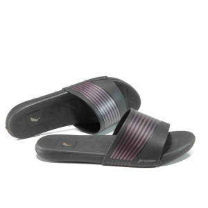 Черни анатомични дамски чехли с мемори пяна, pvc материя - ежедневни обувки за пролетта и лятото N 100012588