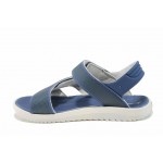 Сини анатомични мъжки сандали с мемори пяна, pvc материя - ежедневни обувки за пролетта и лятото N 100012606