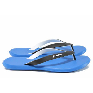 Сини анатомични мъжки чехли, pvc материя - ежедневни обувки за пролетта и лятото N 100012594