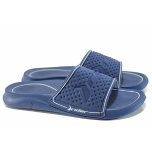 Сини анатомични мъжки чехли, pvc материя - ежедневни обувки за пролетта и лятото N 100012603