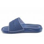 Сини анатомични мъжки чехли, pvc материя - ежедневни обувки за пролетта и лятото N 100012603