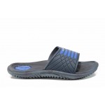 Сини анатомични мъжки чехли, pvc материя - ежедневни обувки за пролетта и лятото N 100012600