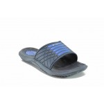 Сини анатомични мъжки чехли, pvc материя - ежедневни обувки за пролетта и лятото N 100012600