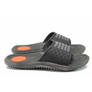 Черни анатомични мъжки чехли, pvc материя - ежедневни обувки за пролетта и лятото N 100012601