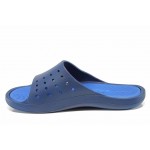 Сини анатомични мъжки чехли с мемори пяна, pvc материя - ежедневни обувки за пролетта и лятото N 100012599