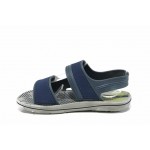 Сини анатомични детски сандали, pvc материя - ежедневни обувки за пролетта и лятото N 100012622