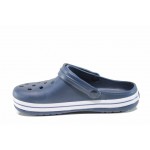 Сини мъжки чехли, pvc материя - ежедневни обувки за пролетта и лятото N 100012712