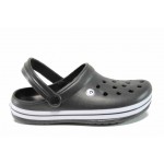 Черни мъжки чехли, pvc материя - ежедневни обувки за пролетта и лятото N 100012711