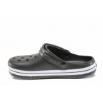 Черни мъжки чехли, pvc материя - ежедневни обувки за пролетта и лятото N 100012711