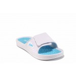 Бели дамски чехли, pvc материя - ежедневни обувки за пролетта и лятото N 100012708