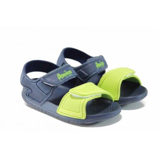 Сини детски сандали, pvc материя - ежедневни обувки за пролетта и лятото N 100012718