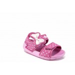 Розови детски сандали, pvc материя - ежедневни обувки за пролетта и лятото N 100012716