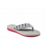 Сиви дамски чехли, pvc материя - ежедневни обувки за пролетта и лятото N 100012733