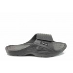 Черни мъжки чехли, pvc материя - ежедневни обувки за пролетта и лятото N 100012724