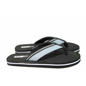 Сини дамски чехли, pvc материя - ежедневни обувки за пролетта и лятото N 100012736