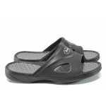 Черни мъжки чехли, pvc материя - ежедневни обувки за пролетта и лятото N 100012719