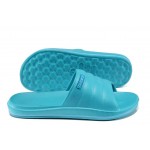 Сини джапанки, pvc материя - ежедневни обувки за пролетта и лятото N 100012863