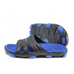 Сини джапанки, pvc материя - ежедневни обувки за пролетта и лятото N 100012861