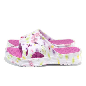 Розови джапанки, pvc материя - ежедневни обувки за пролетта и лятото N 100012870