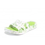 Зелени джапанки, pvc материя - ежедневни обувки за пролетта и лятото N 100012867