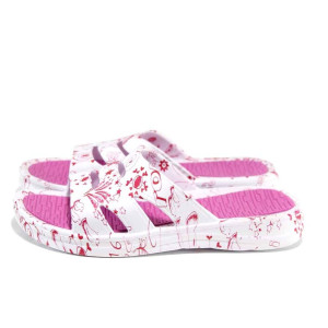 Розови джапанки, pvc материя - ежедневни обувки за пролетта и лятото N 100012868