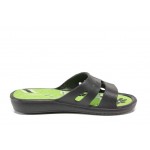 Зелени джапанки, pvc материя - ежедневни обувки за пролетта и лятото N 100012866