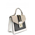 Бяла дамска чанта, здрава еко-кожа - удобство и стил за вашето ежедневие N 100012306