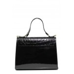 Черна дамска чанта, здрава еко-кожа - елегантен стил за вашето ежедневие N 100012307