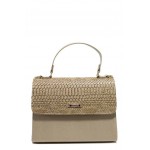 Бежова дамска чанта, здрава еко-кожа - елегантен стил за вашето ежедневие N 100012308