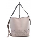 Розова дамска чанта, здрава еко-кожа - удобство и стил за вашето ежедневие N 100012294