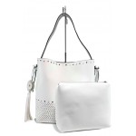 Бяла дамска чанта, здрава еко-кожа - удобство и стил за вашето ежедневие N 100012295