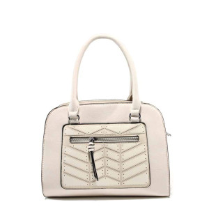 Бежова дамска чанта, здрава еко-кожа - удобство и стил за вашето ежедневие N 100012302