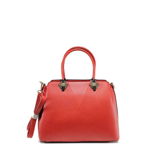 Червена дамска чанта, здрава еко-кожа - удобство и стил за вашето ежедневие N 100012300