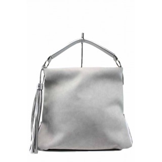 Сива дамска чанта, здрава еко-кожа - удобство и стил за вашето ежедневие N 100012436