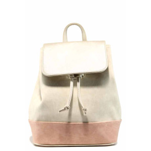 Бежова раница, здрава еко-кожа - удобство и стил за вашето ежедневие N 100012484