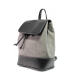 Сива дамска чанта, здрава еко-кожа - удобство и стил за вашето ежедневие N 100013290