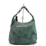 Зелена дамска чанта, здрава еко-кожа - удобство и стил за вашето ежедневие N 100013286