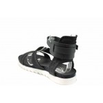 Черни ортопедични дамски сандали, естествена кожа - ежедневни обувки за пролетта и лятото N 100012742