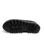 Черни дамски обувки с платформа, текстилна материя - всекидневни обувки за есента и зимата N 100012927