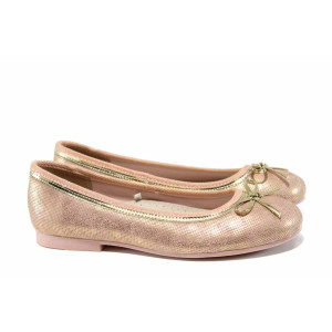 Розови анатомични детски обувки, здрава еко-кожа - всекидневни обувки за пролетта и лятото N 100012365