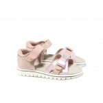Розови анатомични детски сандали, здрава еко-кожа - ежедневни обувки за пролетта и лятото N 100012671