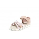 Розови анатомични детски сандали, здрава еко-кожа - ежедневни обувки за пролетта и лятото N 100012671