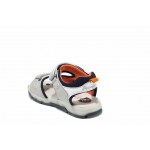 Сиви анатомични детски сандали, здрава еко-кожа - ежедневни обувки за пролетта и лятото N 100012667