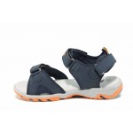 Сини анатомични детски сандали, здрава еко-кожа - ежедневни обувки за пролетта и лятото N 100012658