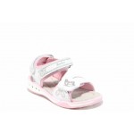 Бели анатомични детски сандали, здрава еко-кожа - всекидневни обувки за пролетта и лятото N 100012676