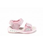 Розови анатомични детски сандали, здрава еко-кожа - всекидневни обувки за пролетта и лятото N 100012677