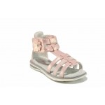 Розови анатомични детски сандали, здрава еко-кожа - ежедневни обувки за пролетта и лятото N 100012772